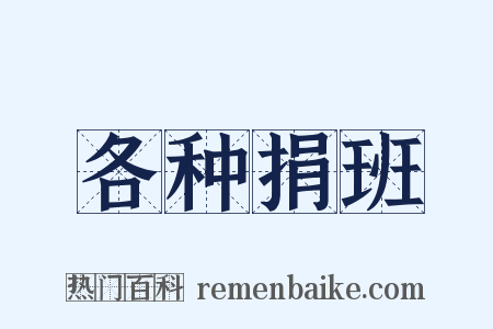 各种捐班是什么意思的图片